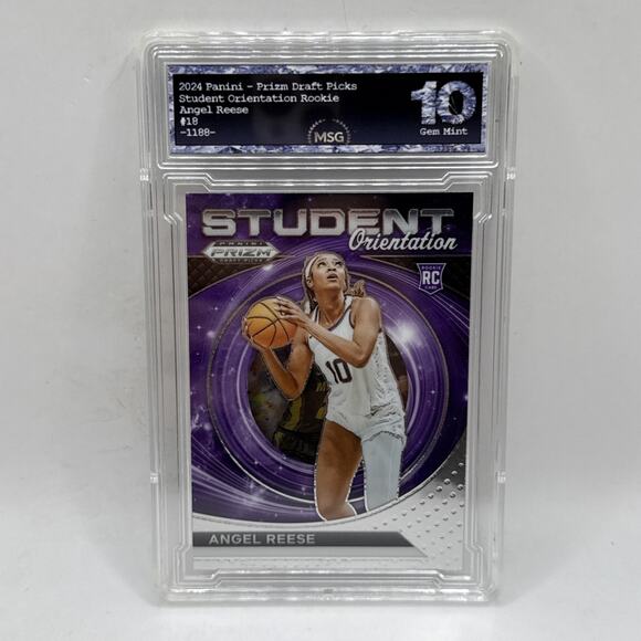 2024 Prizm Draft Picks Angel Reese RC Student Orientation Graded 10 LSU SKY - Picture 1 of 2